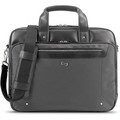 Solo Gramercy Travel/Luggage Case (Briefcase) for 15.6" Apple iPad Notebook - Gray - Bump Resistant Interior, Scratch Resistant Interior - Handle, Shoulder Strap - 13.8" Height x 17.1" Width x 3.5" Depth - 1 Each