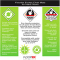 Floortex Ecotex Evolutionmat&reg; Anti-Slip Rectangular Chair Mat - Hard Floor, Pile Carpet, Home, Office - 48" Length x 36" Width x 0.075" Depth x 0.075" Thickness - Rectangular - Polymer - Clear - 1 Each - TAA Compliant