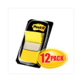 Marking Page Flags In Dispensers, Yellow, 12 50-flag Dispensers/box