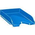 CEP Gloss Desk Tray - 2.6" Height x 10.1" Width x 13.7" Depth - Shock Proof - Ocean Blue - Polystyrene - 1 Each