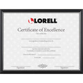 Lorell Certificate Frame - 8.50" x 11" Frame Size - Rectangle - Desktop - Horizontal, Vertical - Black - 1 Each