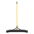 Maximizer Push-to-center Broom, Poly Bristles, 36 X 58.13, Steel Handle, Yellow/black