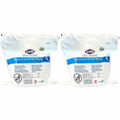 Clorox Healthcare Bleach Germicidal Wipes Bucket Refill - Ready-To-Use - 12" Length x 12" Width - Anti-corrosive - White - 110/Bag - 100 / Bundle