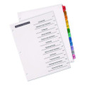 Table 'n Tabs Dividers, 12-tab, Jan. To Dec., 11 X 8.5, White, 1 Set