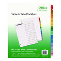 Table 'n Tabs Dividers, 12-tab, Jan. To Dec., 11 X 8.5, White, 1 Set
