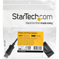 StarTech.com DisplayPort To HDMI Adapter with HDR - 4K 60Hz - Black - 1 x 20-pin DisplayPort 1.4 Digital Audio/Video - Male - 1 x 19-pin HDMI 2.0b Digital Audio/Video - Female - Black - 1 Each