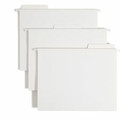 Smead FasTab 1/3 Tab Cut Letter Recycled Hanging Folder - 8 1/2" x 11" - Assorted Tab Position - 11 pt. - White - 10% Recycled - 20 / Box