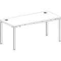 Boss Desk with 2 Round Grommets - 29.5" Height x 71" Width x 30" Depth - Finish: Driftwood - 1 Each