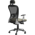 9 to 5 Seating Strata 1580 Task Chair - Mesh Back Material - High Back - 5-star Base - Latte - 1 Each