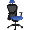 9 to 5 Seating Strata 1580 Task Chair - Mesh Back Material - High Back - 5-star Base - Dove - 1 Each