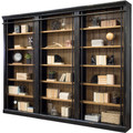 Martin Bookcase - 5 Shelve(s) - 4 Adjustable Shelf(ves) - Finish: Aged Ebony, Warm Honey - 1 Each
