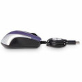 Verbatim USB-C Mini Optical Travel Mouse-Purple - Optical - Cable - Purple - USB Type C - 3 Button(s) - 1