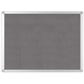MasterVision Ayda Fabric 36"W Bulletin Board - Gray Fabric Surface - Robust, Tackable, Sleek Style - 0.5" Height x 36" Width - 1 Each