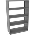 Tennsco Capstone Shelving 48"W 5-shelf Unit - 5 Shelf(ves) - 76" Height x 48" Width x 24" Depth - 30% Recycled - Medium Gray - Steel - 1 Each