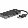 StarTech.com 3-Port DisplayPort MST Hub - DP 1.4 - 60 Hz - 30 Hz to 60 Hz - 7680 x 4320 - 78.74" Maximum Operating Distance - DisplayPort - USB - Plastic