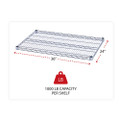 Industrial Wire Shelving Extra Wire Shelves, 36w X 24d, Silver, 2 Shelves/carton