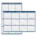 Recycled Poster Style Reversible/erasable Yearly Wall Calendar, 32 X 48, White/blue/gray Sheets, 12-month (jan To Dec): 2022 Recycled Poster Style Reversible/erasable Yearly Wall Calendar, 32 X 48, White/blue/gray Sheets, 12-month (jan To Dec): 2022