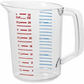 Rubbermaid Commercial Bouncer 1 Quart Measuring Cup - 7.61 fl oz - Clear - Polycarbonate - Measuring - 6 / Carton