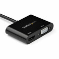 StarTech.com Mini DisplayPort To HDMI VGA Adapter - 4K 60Hz - 1 x 20-pin Mini DisplayPort 1.2 Thunderbolt 2 Digital Audio/Video - Male - 1 x 19-pin HDMI 2.0 Digital Audio/Video - Female, 1 x 15-pin HD-15 - Female - Black - 1 Each