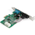 StarTech.com 2-Port PCI Express RS232 Serial Adapter Card - 16950 UART - Low-profile Plug-in Card - 16950 UART - PCI Express 1.1 x1 - PC, Linux - 2 x Number of Serial Ports External - 1