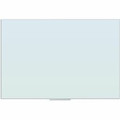 U Brands Floating Non-Magnetic Glass Frameless Dry-Erase Board - 72" (6 ft) Width x 48" (4 ft) Height - Frosted White Tempered Glass Surface - Rectangle - Horizontal/Vertical - 1 Each