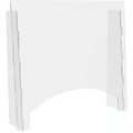 Lorell Countertop Barrier - Clear - Acrylic