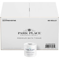 Park Place Double-ply Premium Bath Tissue Rolls - 2 Ply - 420 Sheets/Roll - Embossed Pattern - White - 96 / Carton