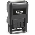 Trodat Self-inking Stamp - Date Stamp - Black - Plastic