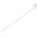 StarTech.com 100 Pack 6" Cable Tie with Mounting Hole - Cable Tie - White - 6.80" Length - Nylon 66 - 100 / Pack - TAA Compliant