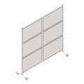 Lorell Adaptable Panel Divider - Acrylic - Clear - 1 Each
