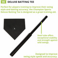 Champion Sports Deluxe Batting Tee - Black