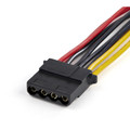 StarTech.com Splitter Cord - For Power Supply, Hard Drive, DVD-ROM - 12 V DC / 9 A, 5 V DC - 5.90" Cord Length - SATA / LP4 - 1 Each