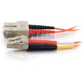 C2G Fiber Optic Duplex Patch Network Cable - 32.81 ft Fiber Optic Network Cable for Network Device, ATM - First End: 2 x LC Network - Male - Second End: 2 x SC Network - Male - Patch Cable - 62.5/125 &micro;m - Orange - 1 Each - TAA Compliant