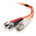 C2G Fiber Optic Duplex Patch Network Cable - 13.12 ft Fiber Optic Network Cable for Network Device, ATM - First End: 2 x LC Network - Male - Second End: 2 x ST Network - Male - Patch Cable - 62.5/125 &micro;m - Orange - 1 Each - TAA Compliant