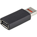 StarTech.com USB Data Transfer Adapter - 1 x Type A USB 2.0 USB Male - 1 x Type A USB 2.0 USB Female - Nickel Connector - Black - 1 Each