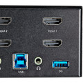 StarTech.com KVM Switch - 2 Computer(s) - 1 Local User(s) - 3840 x 2160 - 10 x USB - 6 x HDMI - Desktop - TAA Compliant