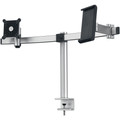 DURABLE Mounting Arm for Monitor, Tablet - Silver - Height Adjustable - 1 Display(s) Supported - 34" Screen Support - 17.64 lb Load Capacity - 75 x 75, 100 x 100 - Aluminum, Plastic - 1 Each
