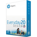 HP Everyday20 Office Paper - Ultra White - 92 Brightness - Letter - 8 1/2" x 11" - 20 lb Basis Weight - 75 g/m² Grammage - Acid-free, ColorLok Technology - 500 Sheets - 10 / Carton