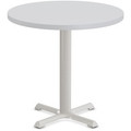 Special-T StarX-2 Dining Table - Gray Round Top - Gray, Powder Coated Base - 36" Table Top Diameter - 42" Height - Assembly Required - Thermofused Laminate (TFL) Top Material - 1 Each