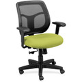 Eurotech Apollo Synchro Mid-Back Chair - Apple Green Seat Color - Fabric Seat Material - Black Back Color - Mesh Back Material - Black Frame Color - Mid Back - 5-star Base - Dillon Apple Green - Armrest - 1 Each