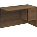 HON H10515R Return - 29.5" Height x 48" Width x 24" Depth - 2 x File, Box Drawer(s) - Flat Edge - Finish: Pinnacle, Laminate - 1 Each