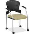 Eurotech Breeze Chair with Casters - Cocoa Seat Color - Fabric Seat Material - Cocoa Back Color - Gray Frame Color - Steel Frame Material - Four-legged Base - 1 Each