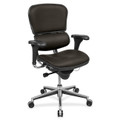 Eurotech ergohuman LE10ERGLO Mid Back - Pepper Seat Color - Fuse Fabric Seat Material - Pepper Back Color - Fuse Fabric Back Material - 5-star Base - Fuse Pepper - 1 Each