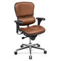 Eurotech ergohuman LE10ERGLO Mid Back - Nutmeg Seat Color - Canyon Vinyl Seat Material - Nutmeg Back Color - Canyon Vinyl Back Material - 5-star Base - Canyon Nutmeg - 1 Each