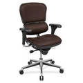 Eurotech Ergohuman Executive Chair - Chocolate Seat Color - Lifesaver Fabric Seat Material - Chocolate Back Color - Lifesaver Fabric Back Material - 5-star Base - 1 Each