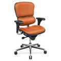 Eurotech Ergohuman Executive Chair - Mango Seat Color - Lifesaver Fabric Seat Material - Mango Back Color - Lifesaver Fabric Back Material - 5-star Base - 1 Each