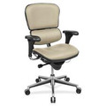Eurotech ergohuman LE10ERGLO Mid Back Management Chair - Travertine Seat Color - Shire Fabric Seat Material - Travertine Back Color - Shire Fabric Back Material - 5-star Base - Shire Travertine - 1 Each