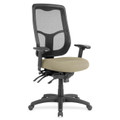 Eurotech Apollo High Back Multi-funtion Task Chair - Pumice Seat Color - Fabric Seat Material - 5-star Base - Forte Pumice - 1 Each