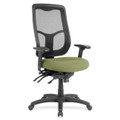 Eurotech Apollo High Back Multi-funtion Task Chair - Cress Seat Color - Fabric Seat Material - 5-star Base - Fuse Cress - 1 Each