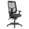 Eurotech Apollo High Back Multi-funtion Task Chair - Olive Green Seat Color - Fabric Seat Material - 5-star Base - Perfection Olive Green - 1 Each